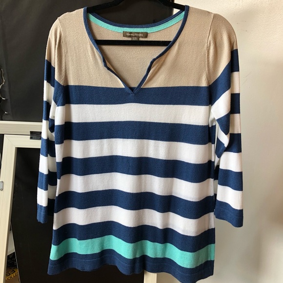 Multi colored, striped , long sleeve shirt - Picture 1 of 3